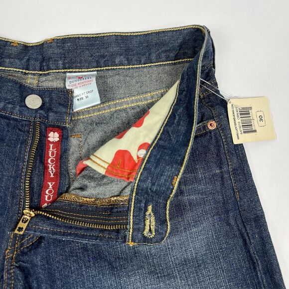 NEW Lucky Brand Classic Fit Mid Rise Medium Wash Crop Jeans Women’s 30 - Picture 4 of 10